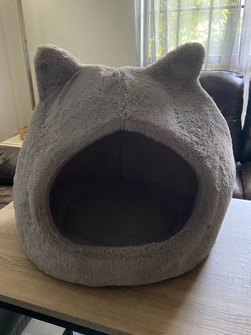 Gray Cat Cave Bed
